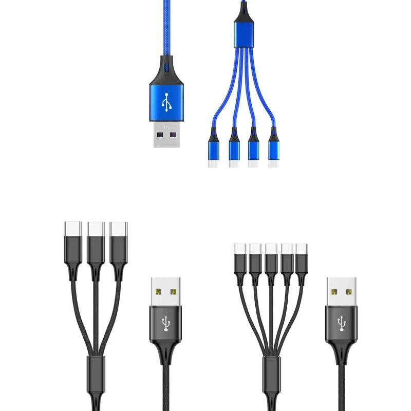 USB Ƽ  ̺ 3/4/5 in1  ޴  ڵ USB C Ƽ ̺